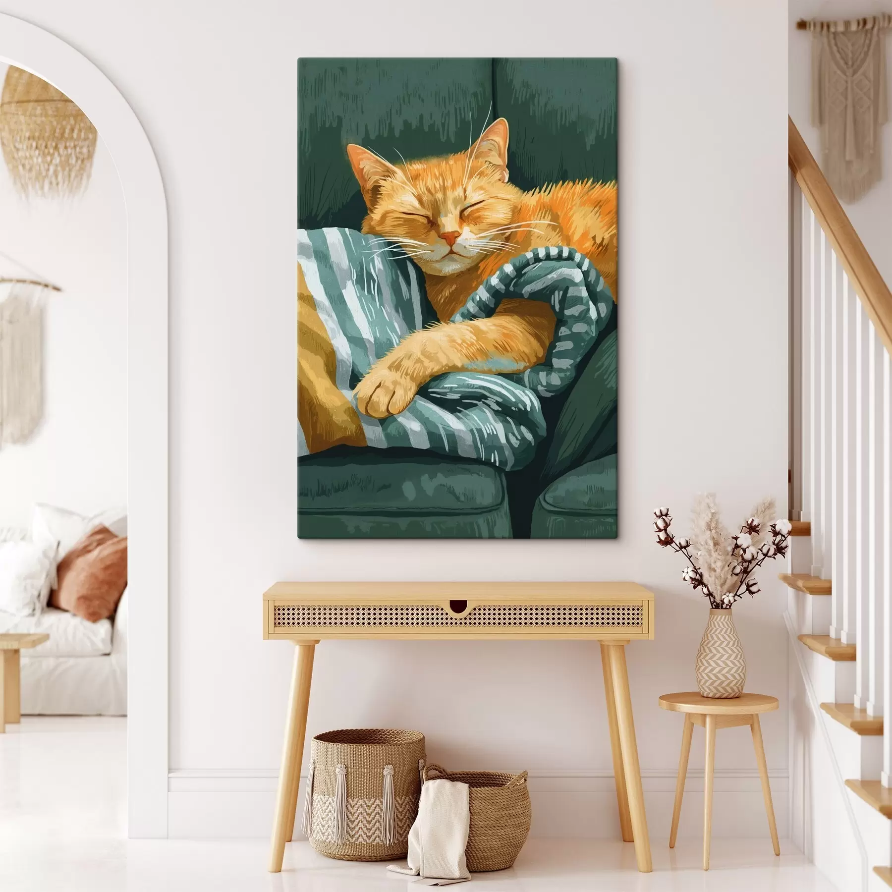 Tableau Repos du chat s46055