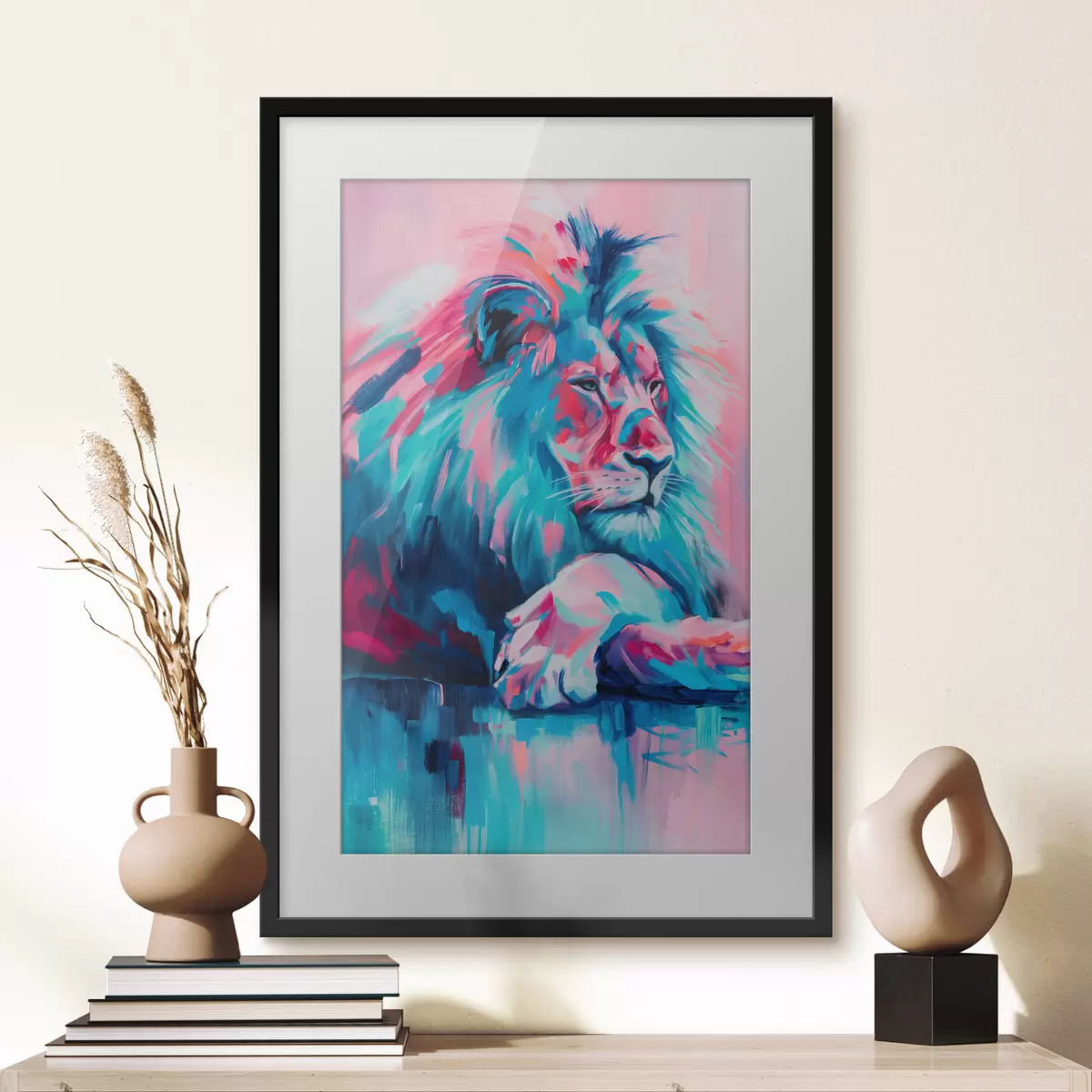 Poster Lion et tendresse f46034
