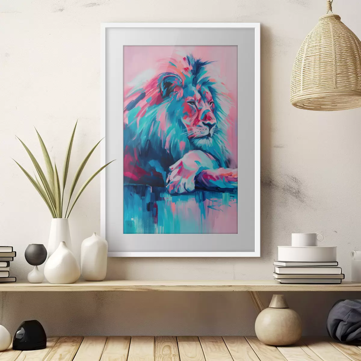 Poster Lion et tendresse f46034