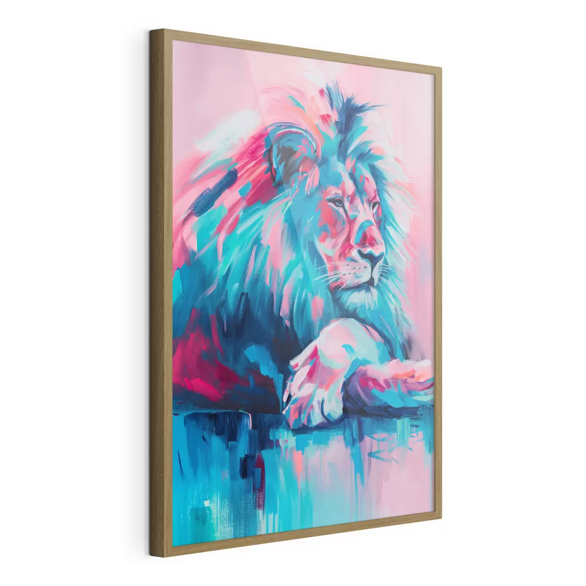 Poster Lion et tendresse f46034