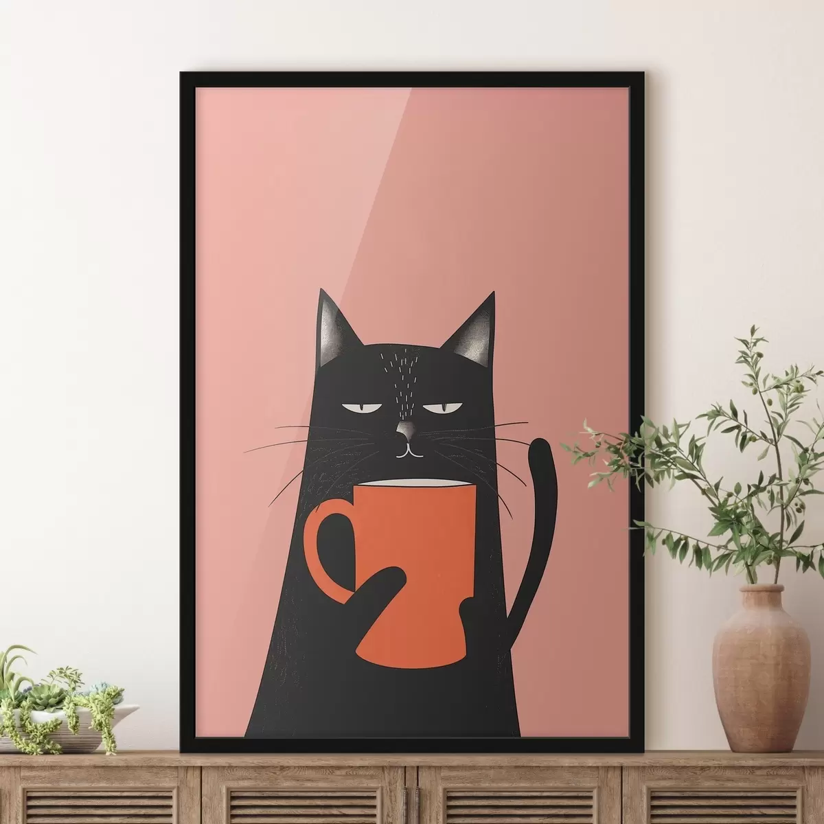 Poster Cœur de chat f46045