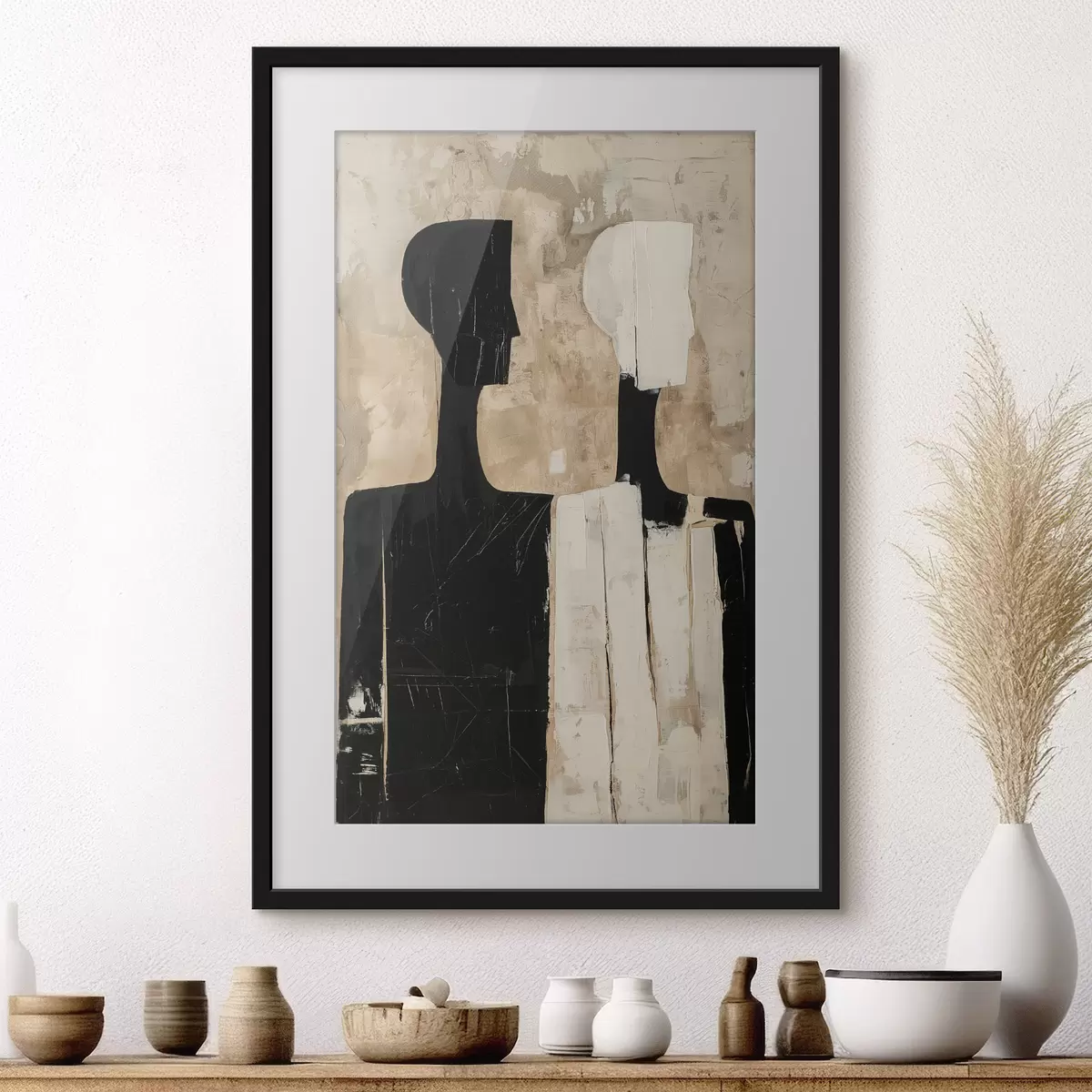 Poster Deux figures abstraites f46050