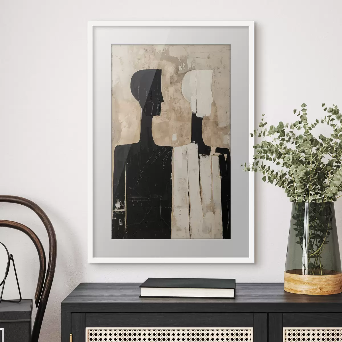 Poster Deux figures abstraites f46050