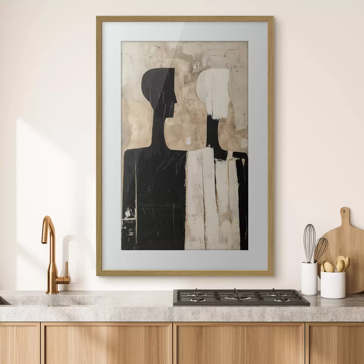 Poster Deux figures abstraites f46050
