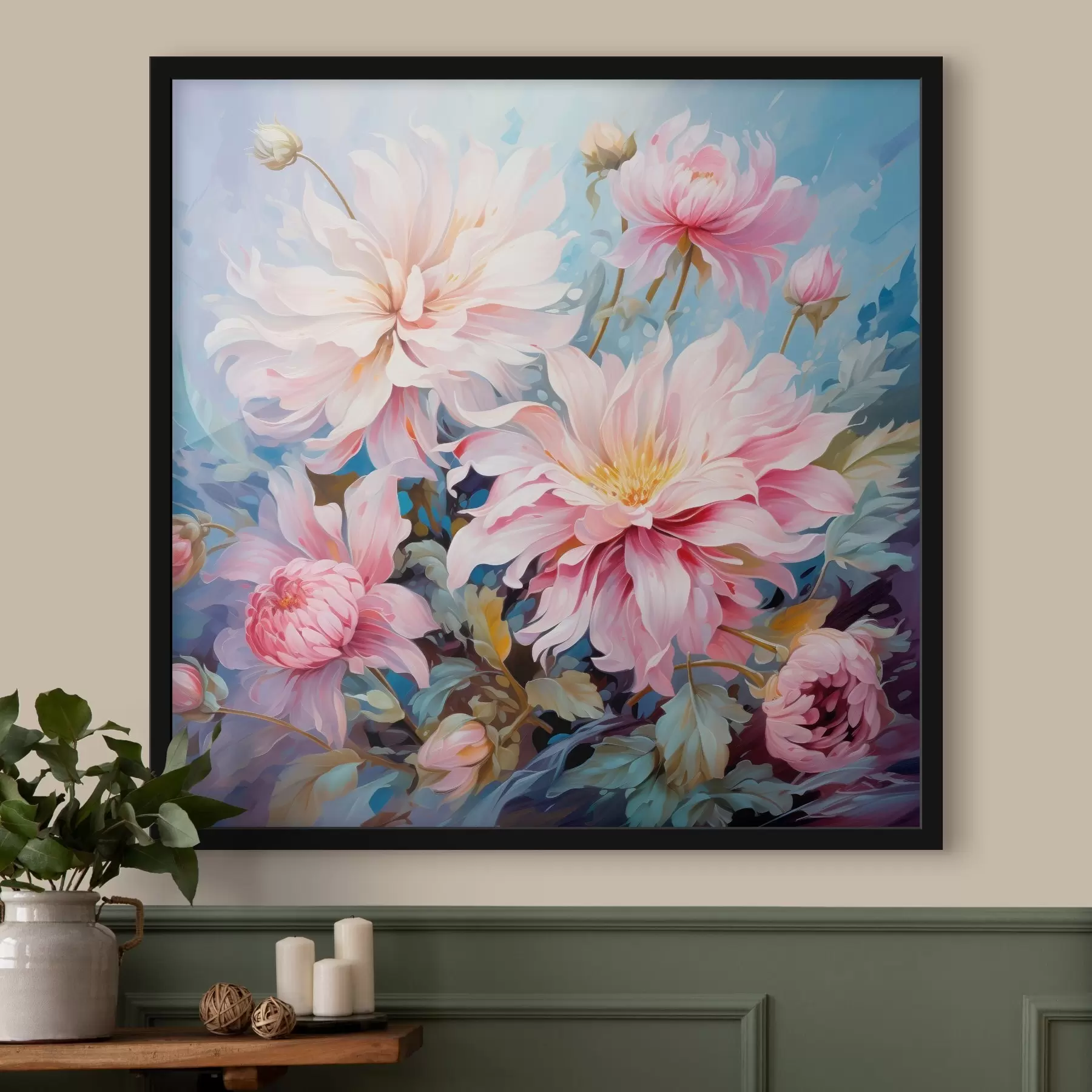 Papier peint Bouquet délicat dans un style aquarelle f45737