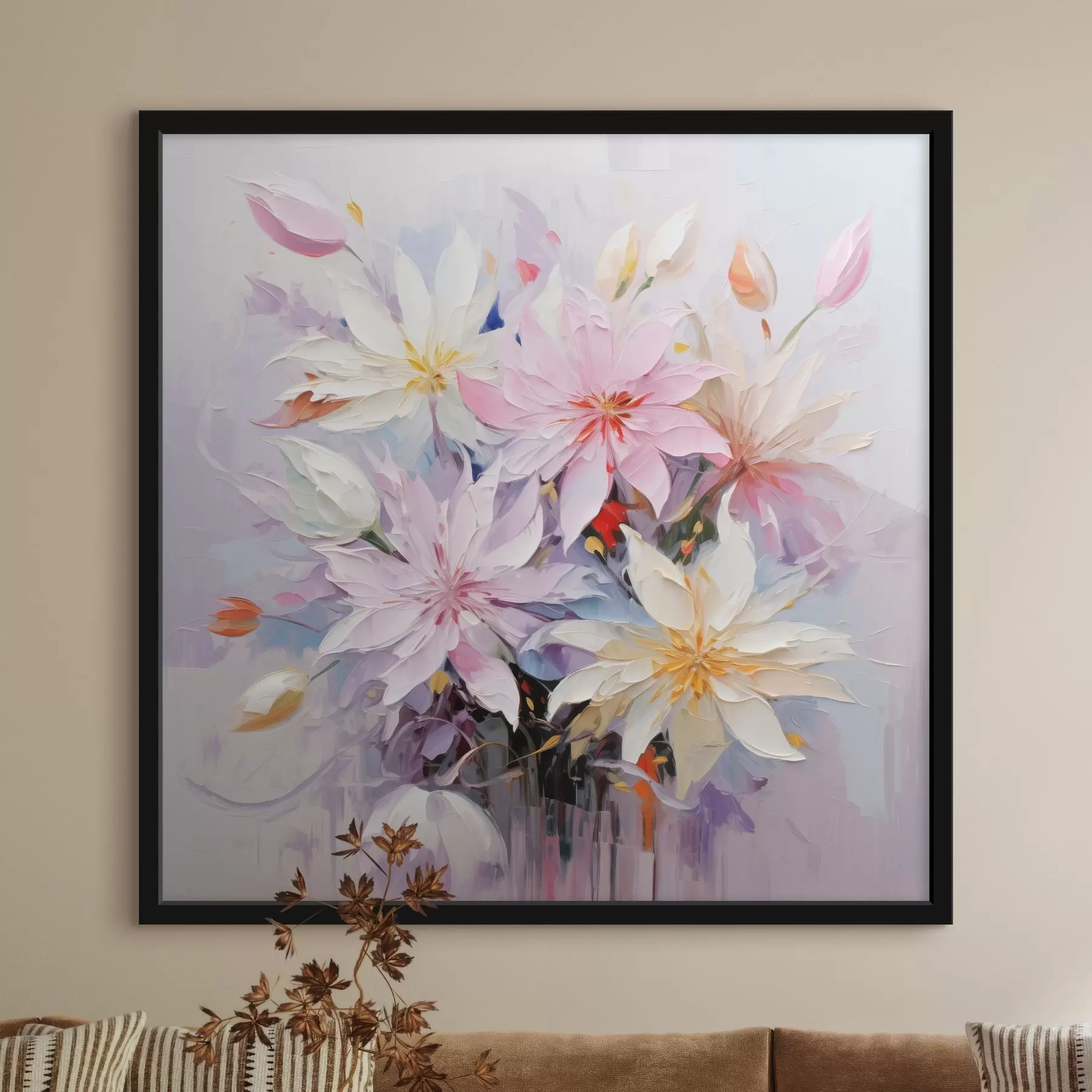 Papier peint Bouquet de fleurs dans le style peinture à l'huile f45738