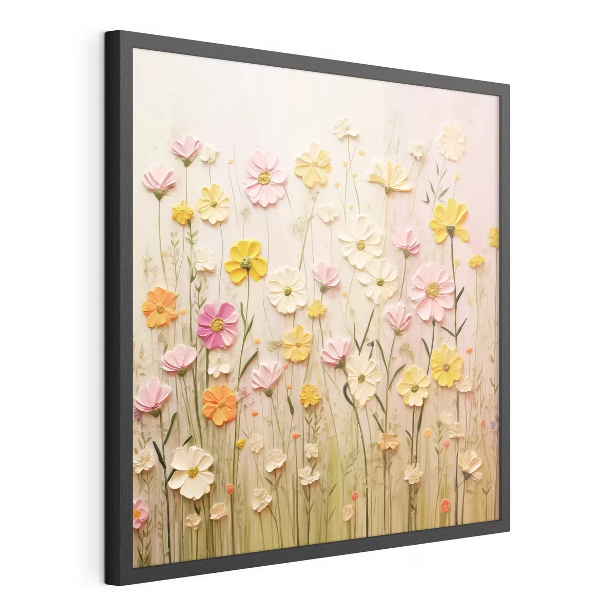 Poster Champ de fleurs en peinture à l'huile f45739
