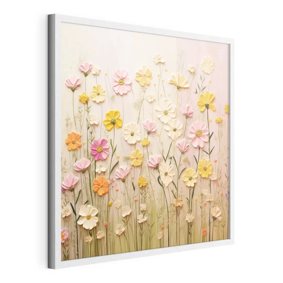 Poster Champ de fleurs en peinture à l'huile f45739