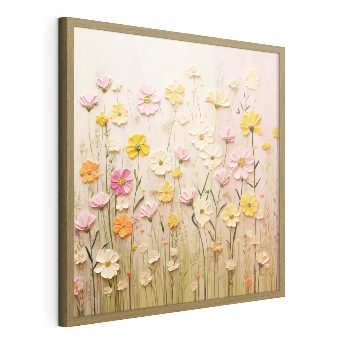 Poster Champ de fleurs en peinture à l'huile f45739