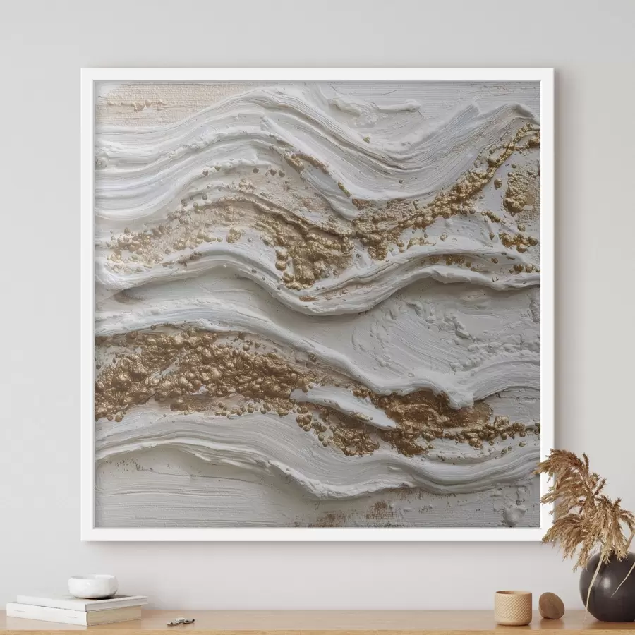Papier peint Vagues de relief dans un style abstrait texturé f45854