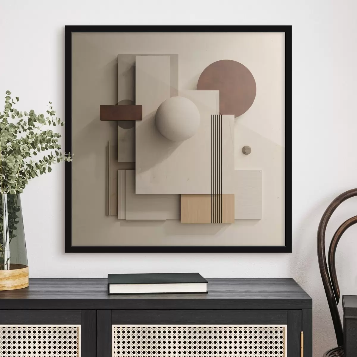 Poster Géométrie du calme dans un style minimaliste moderne f45856