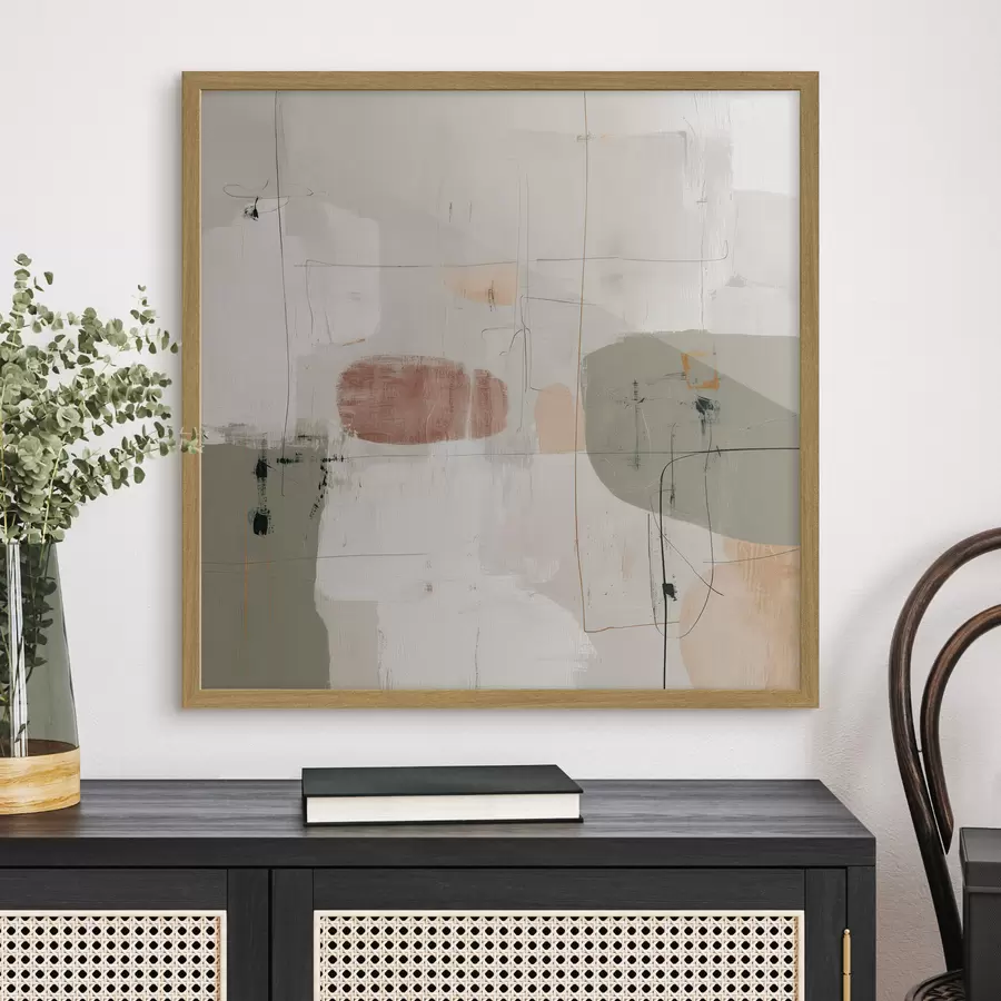 Papier peint Composition abstraite dans des tons pastel f45859