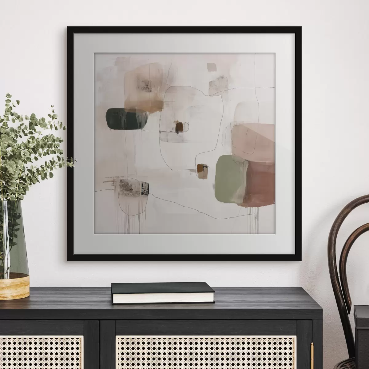 Poster Minimalisme abstrait dans des tons chauds f45860
