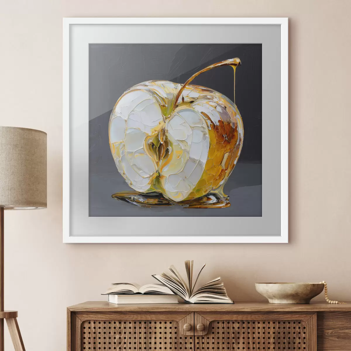 Poster Pomme sucrée dans un style pictural f45861