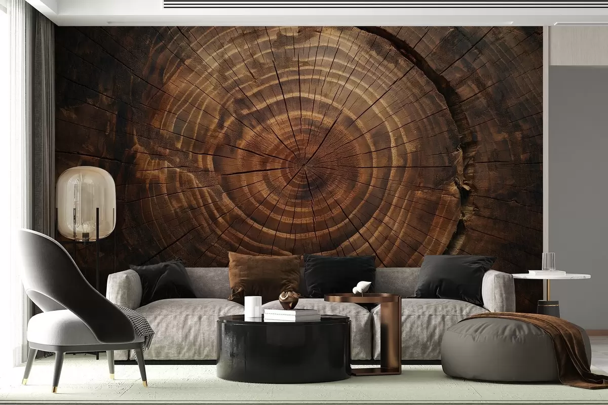 Papier peint Cernes des arbres w04642
