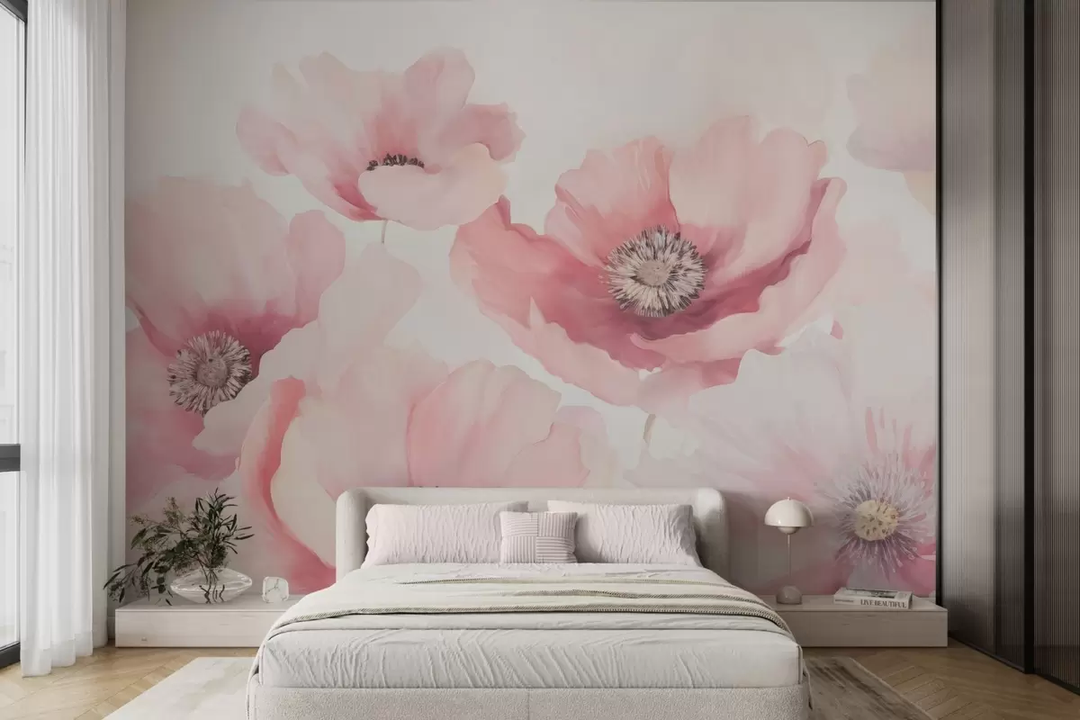 Papier peint Coquelicots w04656