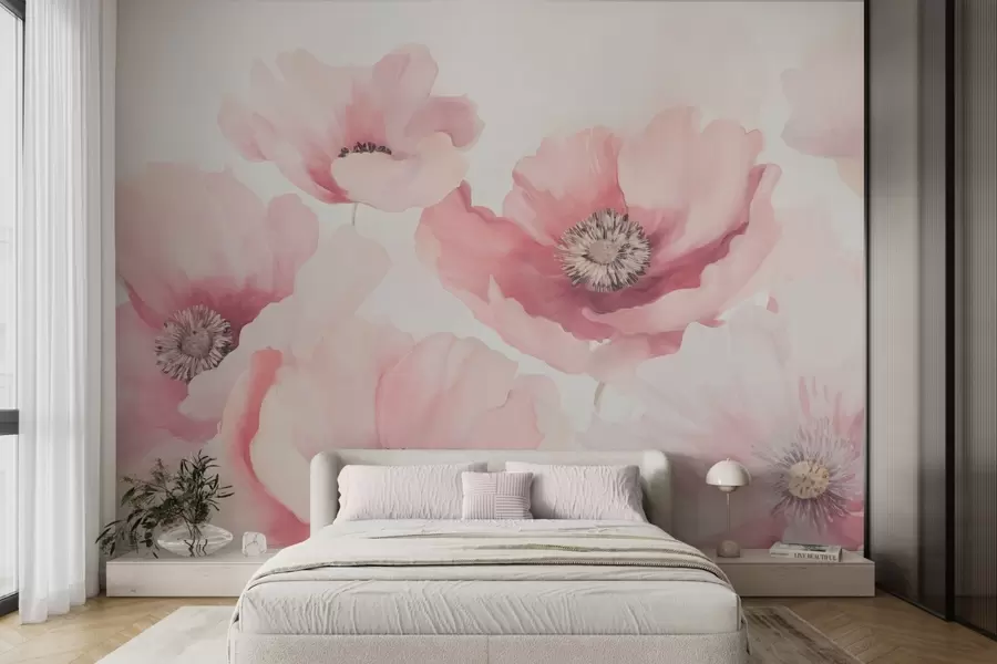 Papier peint Coquelicots w04656