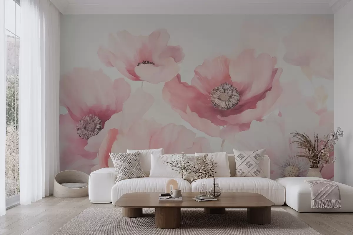 Papier peint Coquelicots w04656