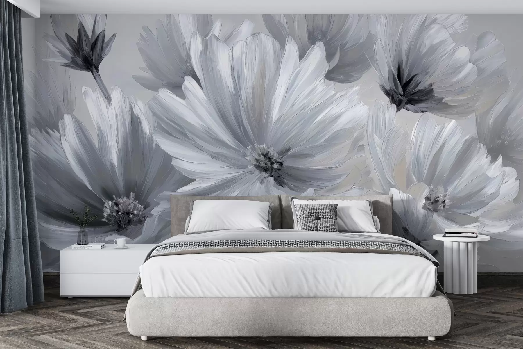 Papier peint Fleurs abstraites w04670