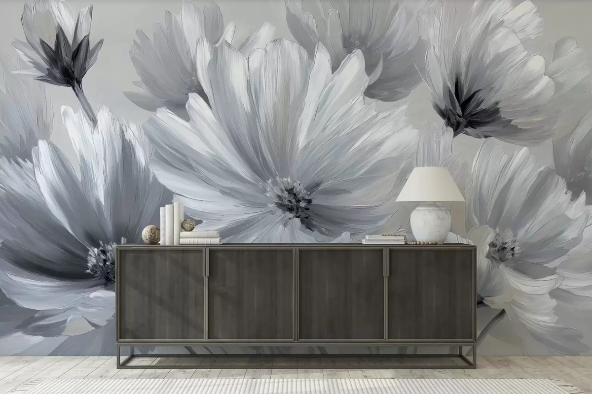 Papier peint Fleurs abstraites w04670