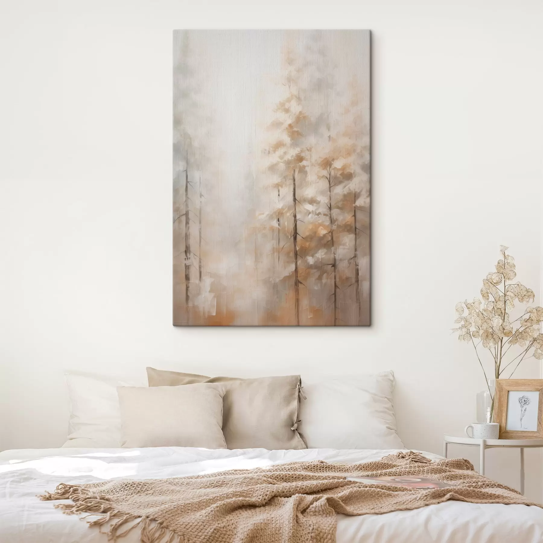 Tableau Arbres dans la forêt imitation de peinture s46123