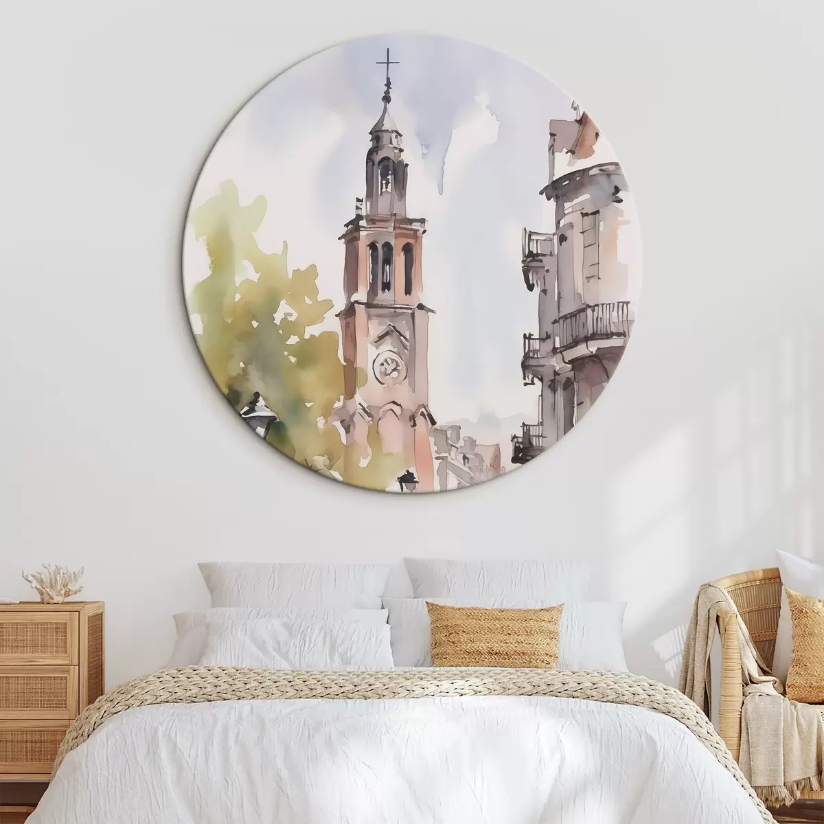 Tableaux rondes Paysage urbain r46121