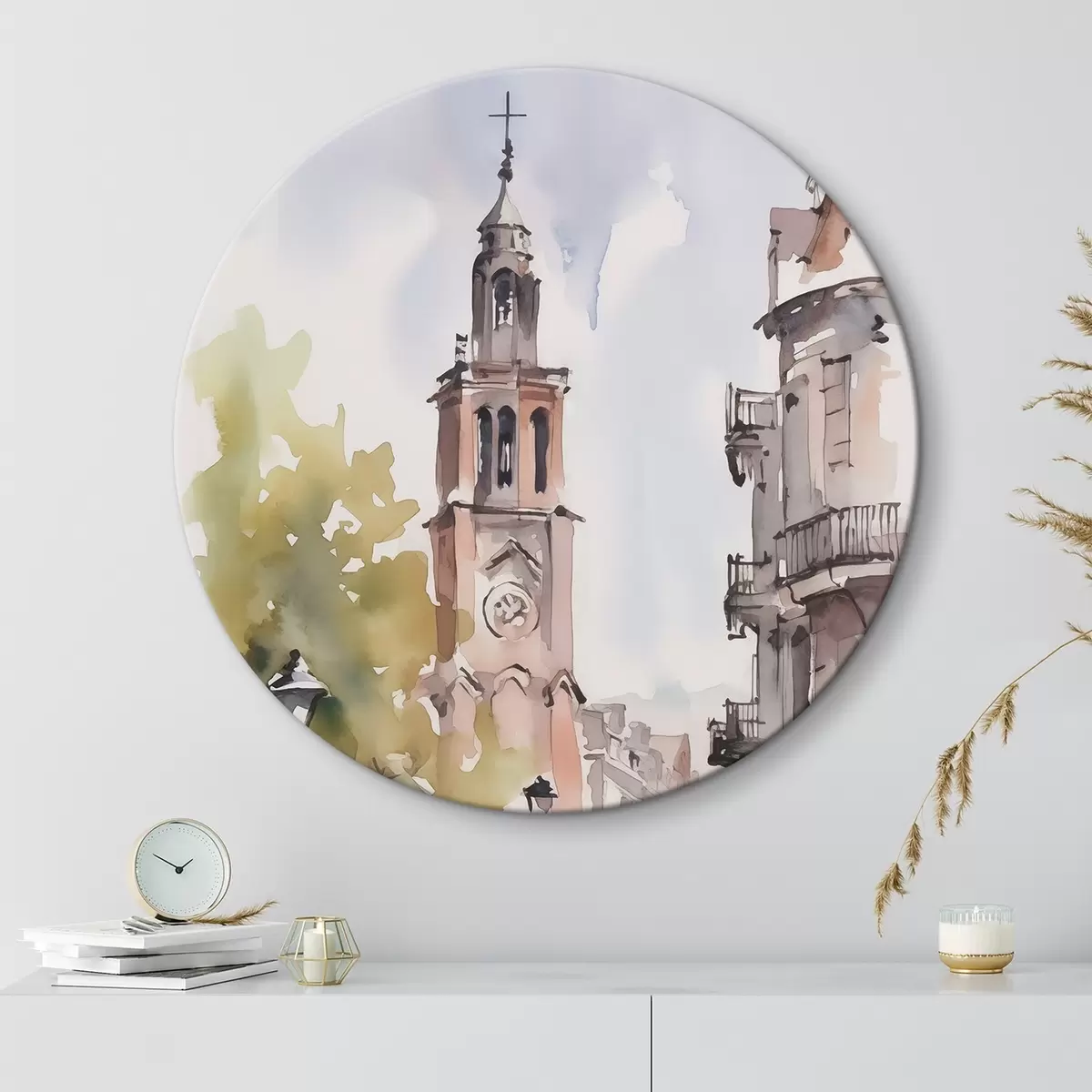 Tableaux rondes Paysage urbain r46121