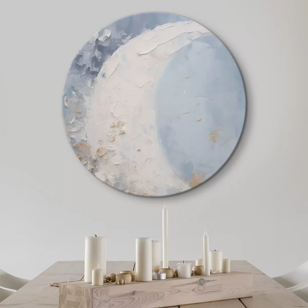Tableaux rondes Abstraction de la nouvelle lune r46124