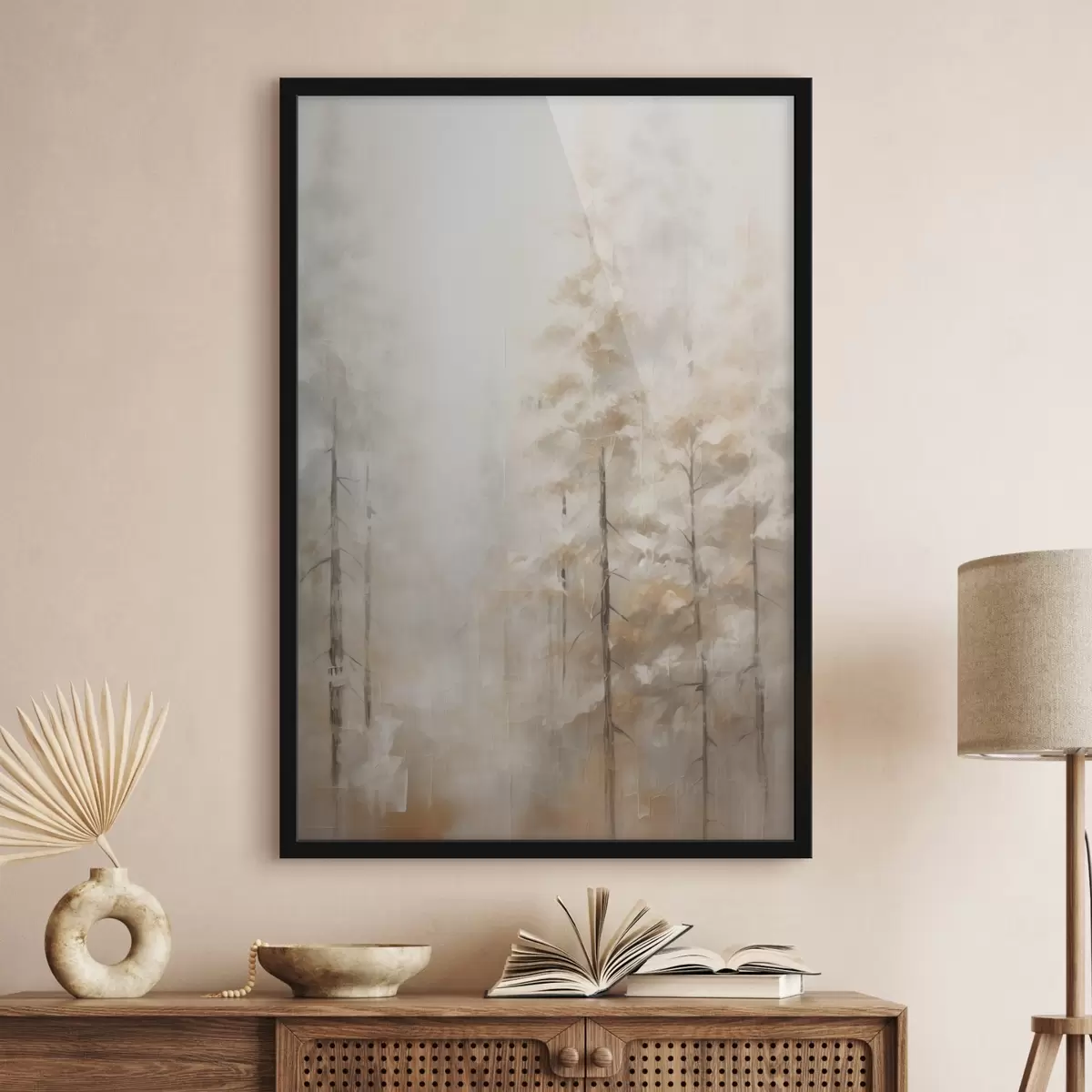 Poster Arbres dans la forêt imitation de peinture f46123