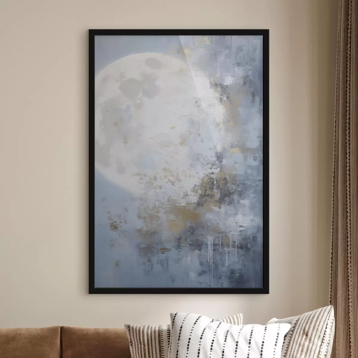 Poster Abstraction lunaire f46125