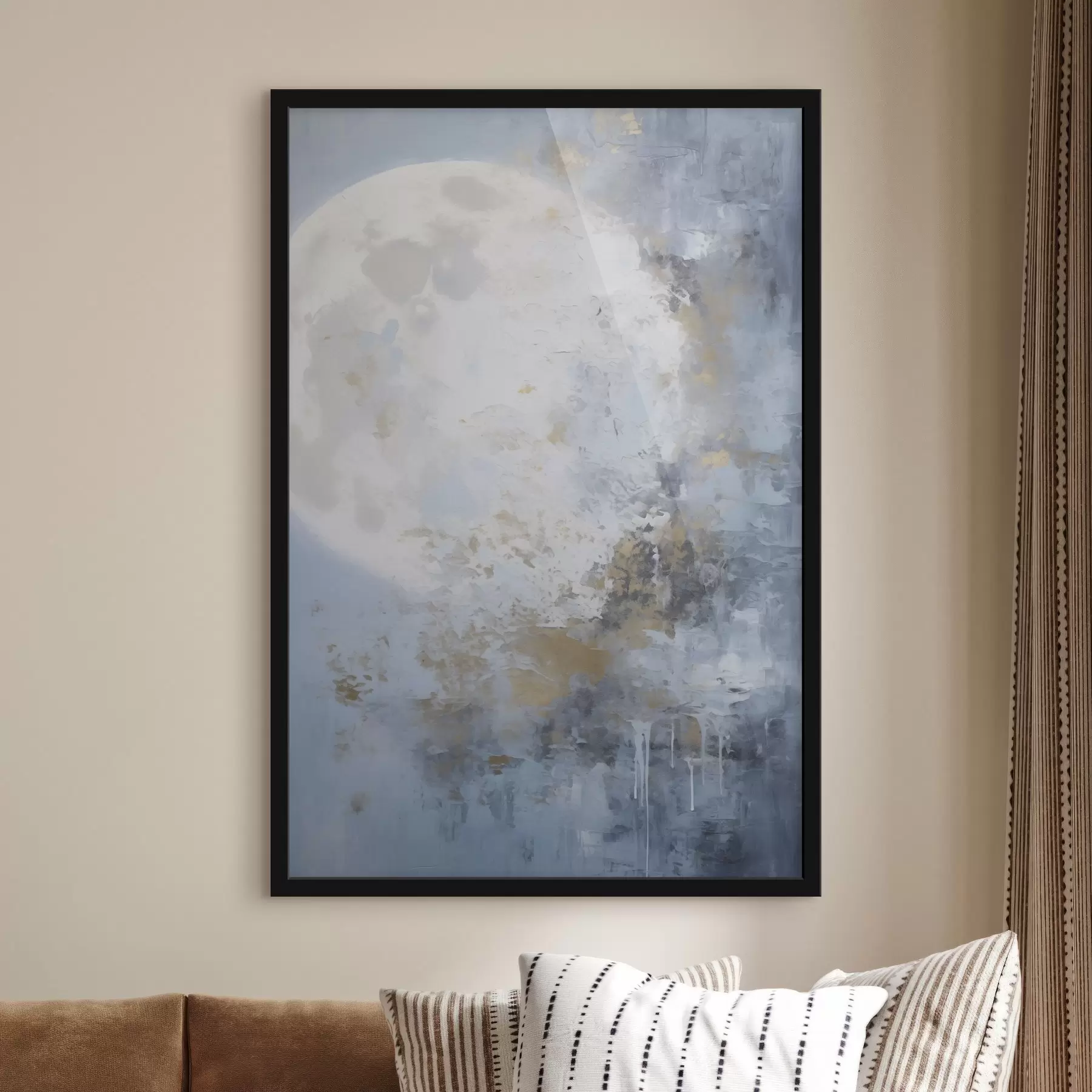 Papier peint Abstraction lunaire f46125