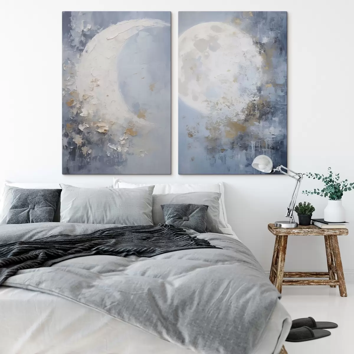 Tableau Abstraction lunaire m00834