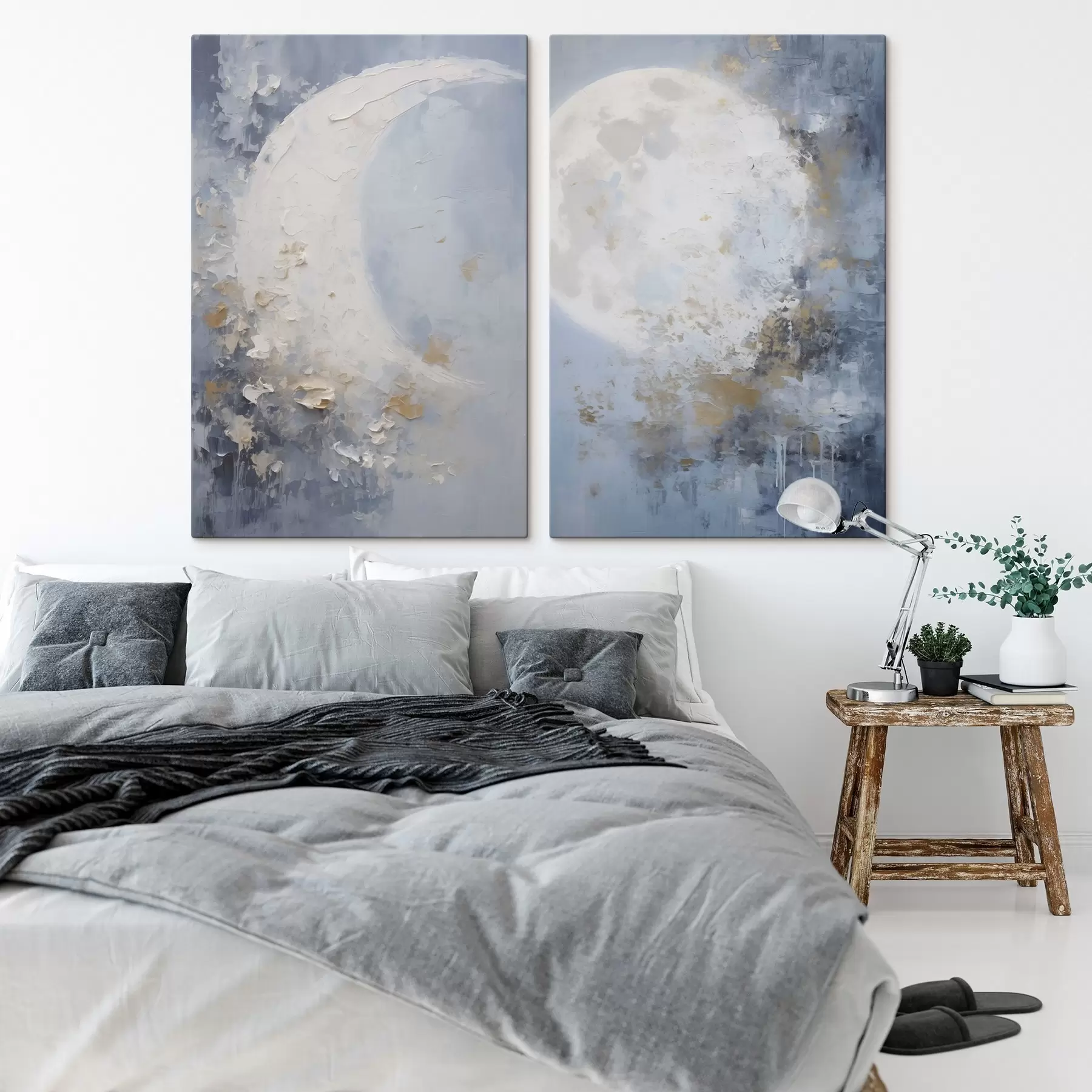 Tableau Abstraction lunaire m00834