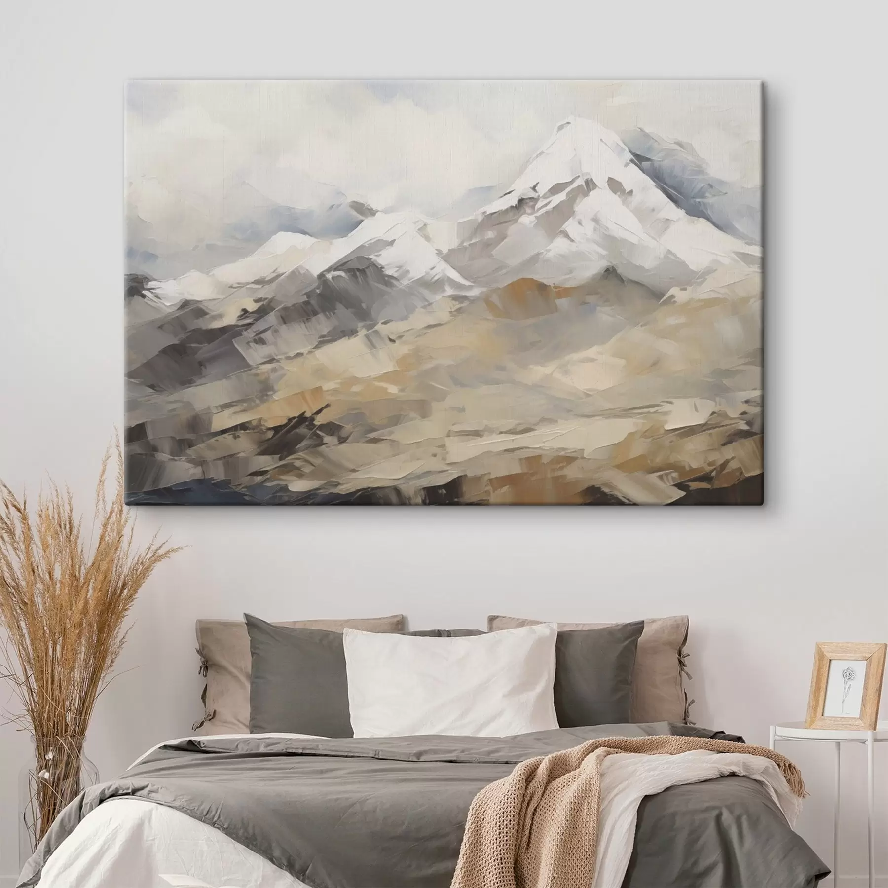 Tableau Peinture imitant la montagne s46193
