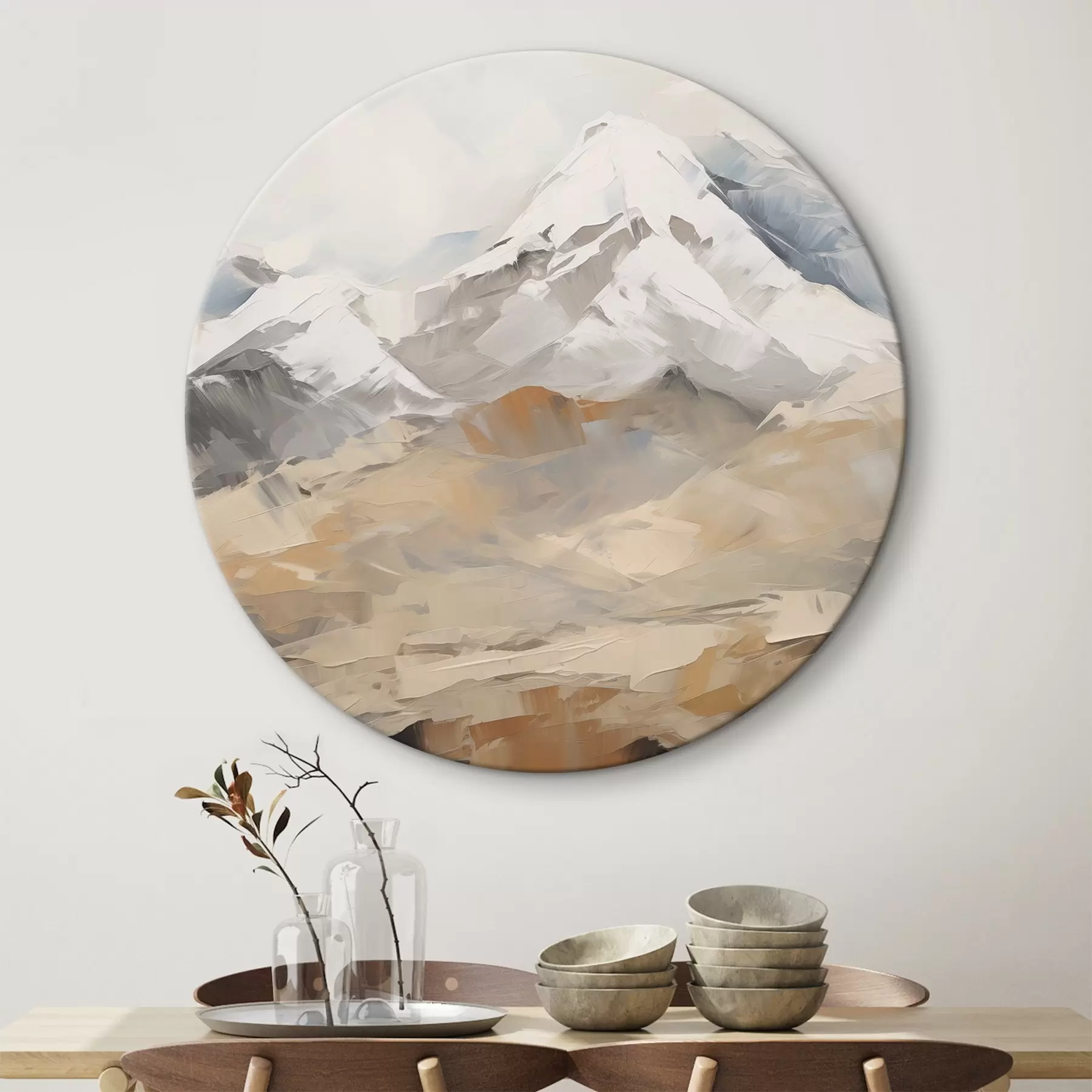 Tableau Peinture imitant la montagne r46193