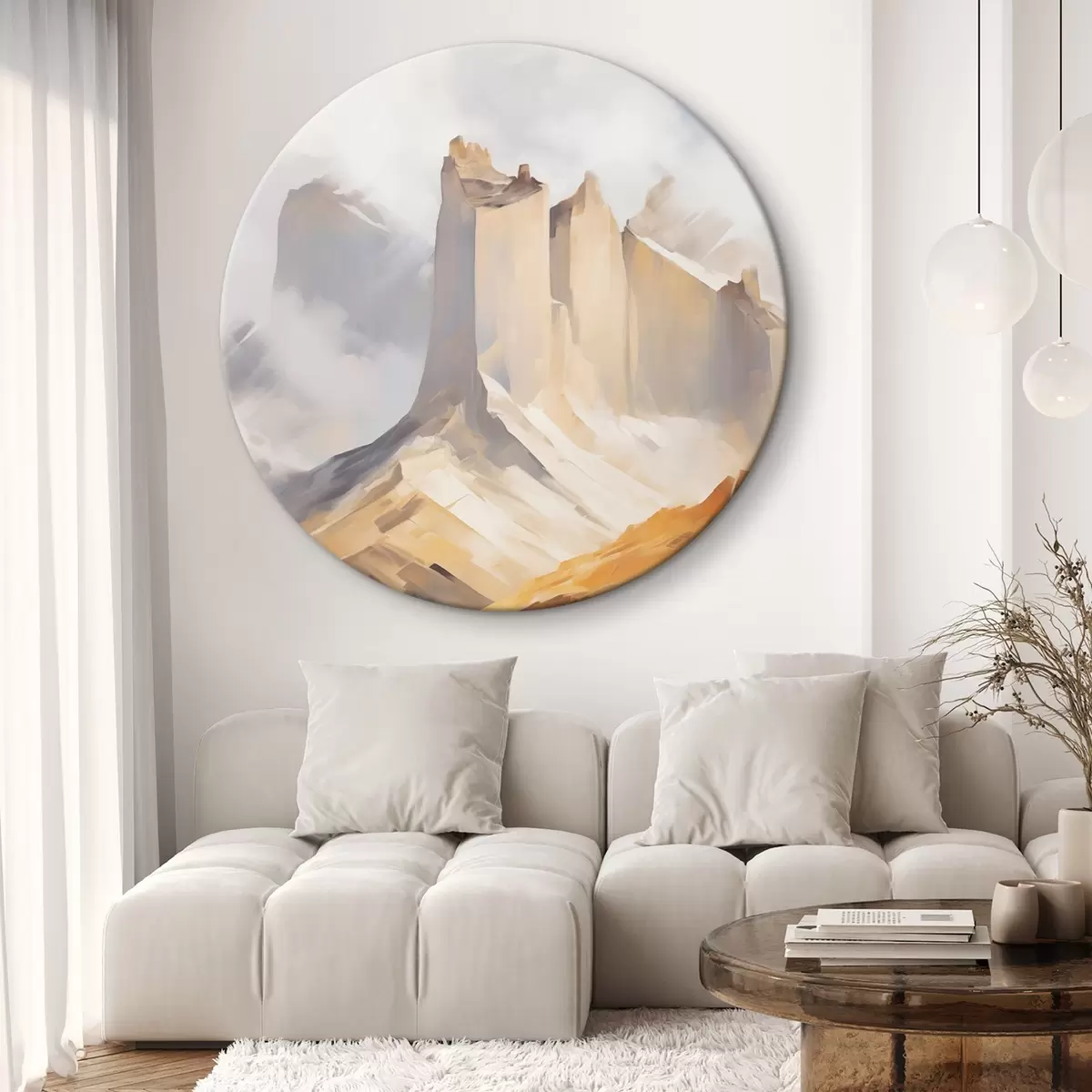 Tableaux rondes Montagnes Rocheuses r46195