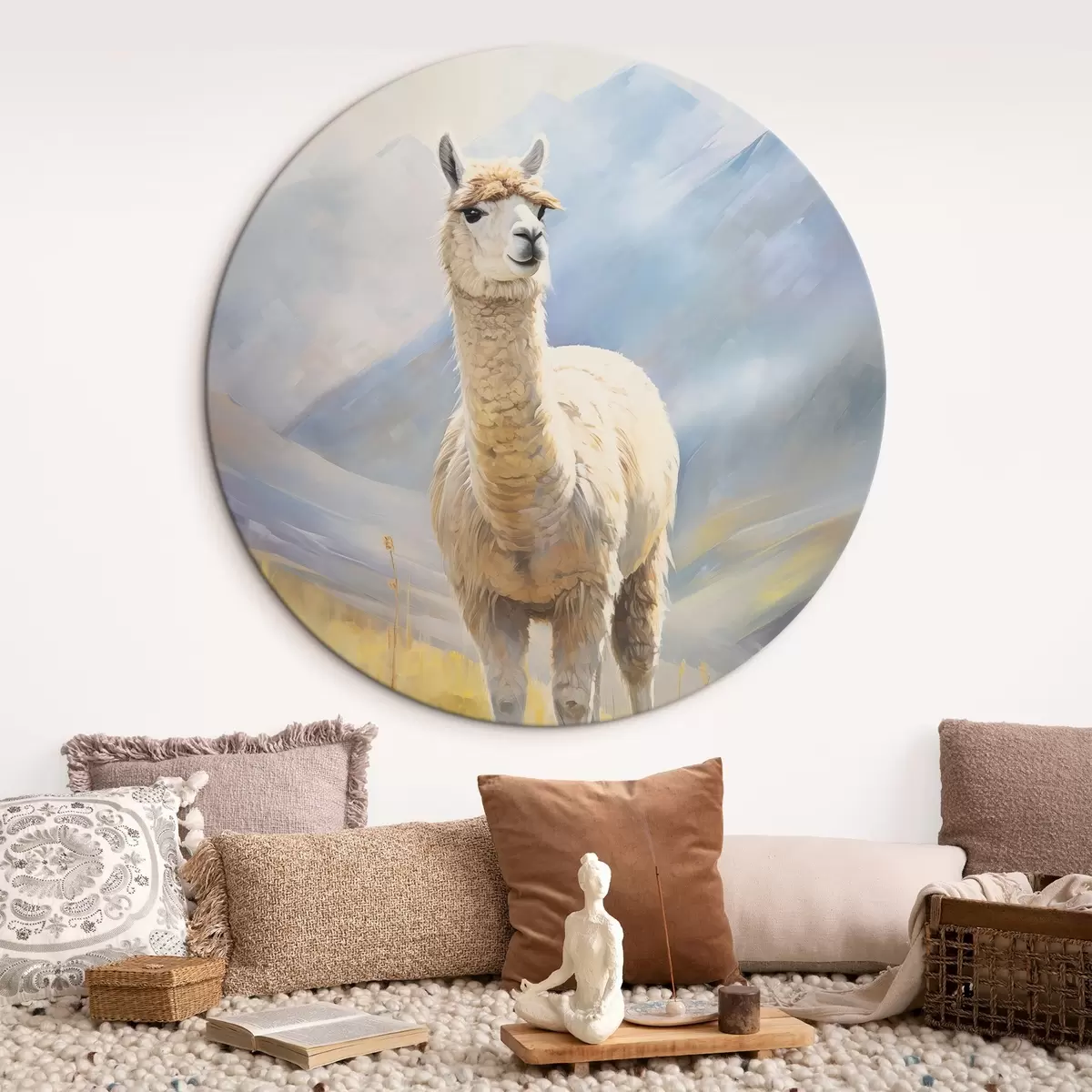 Tableaux rondes Lama r46196