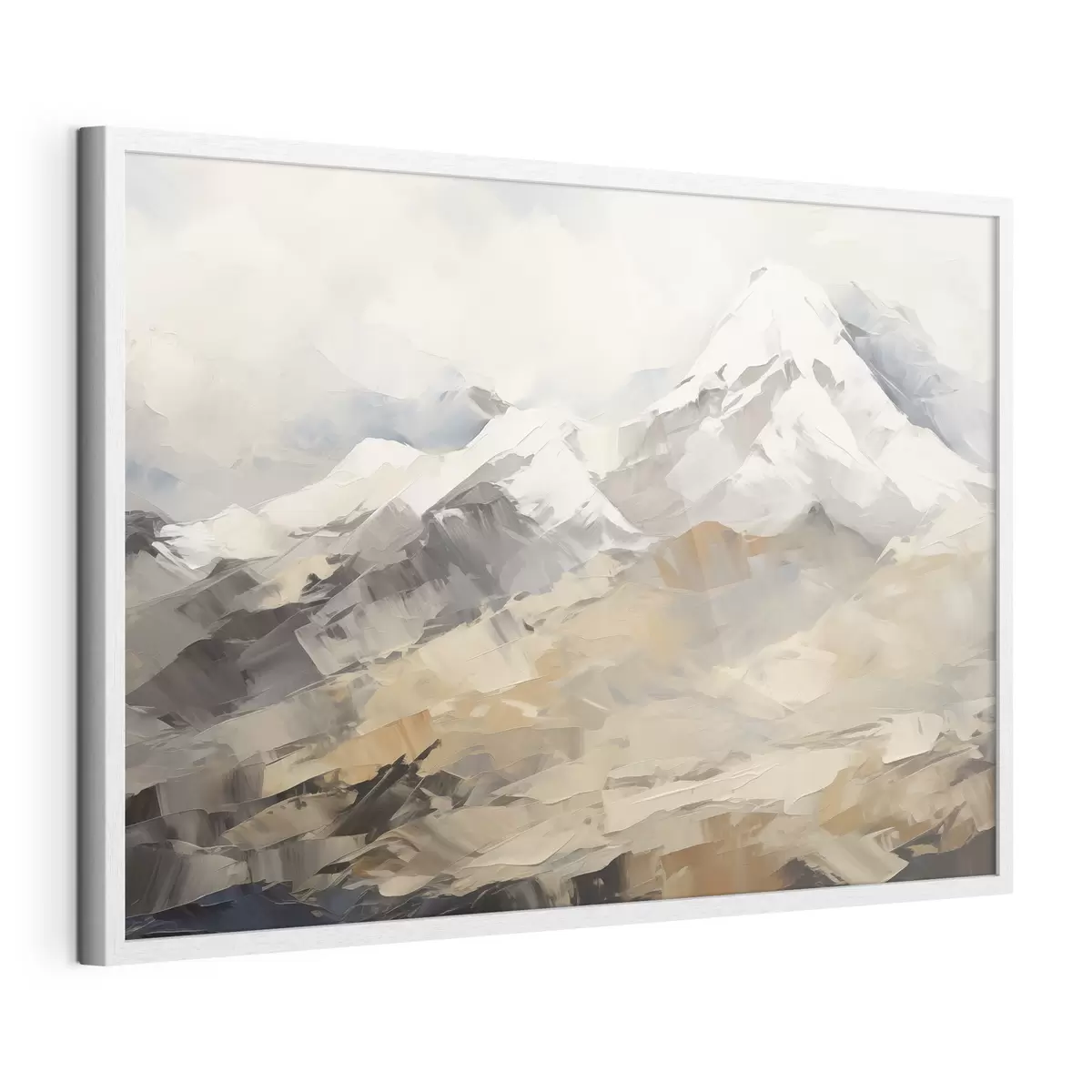 Poster Peinture imitant la montagne f46193