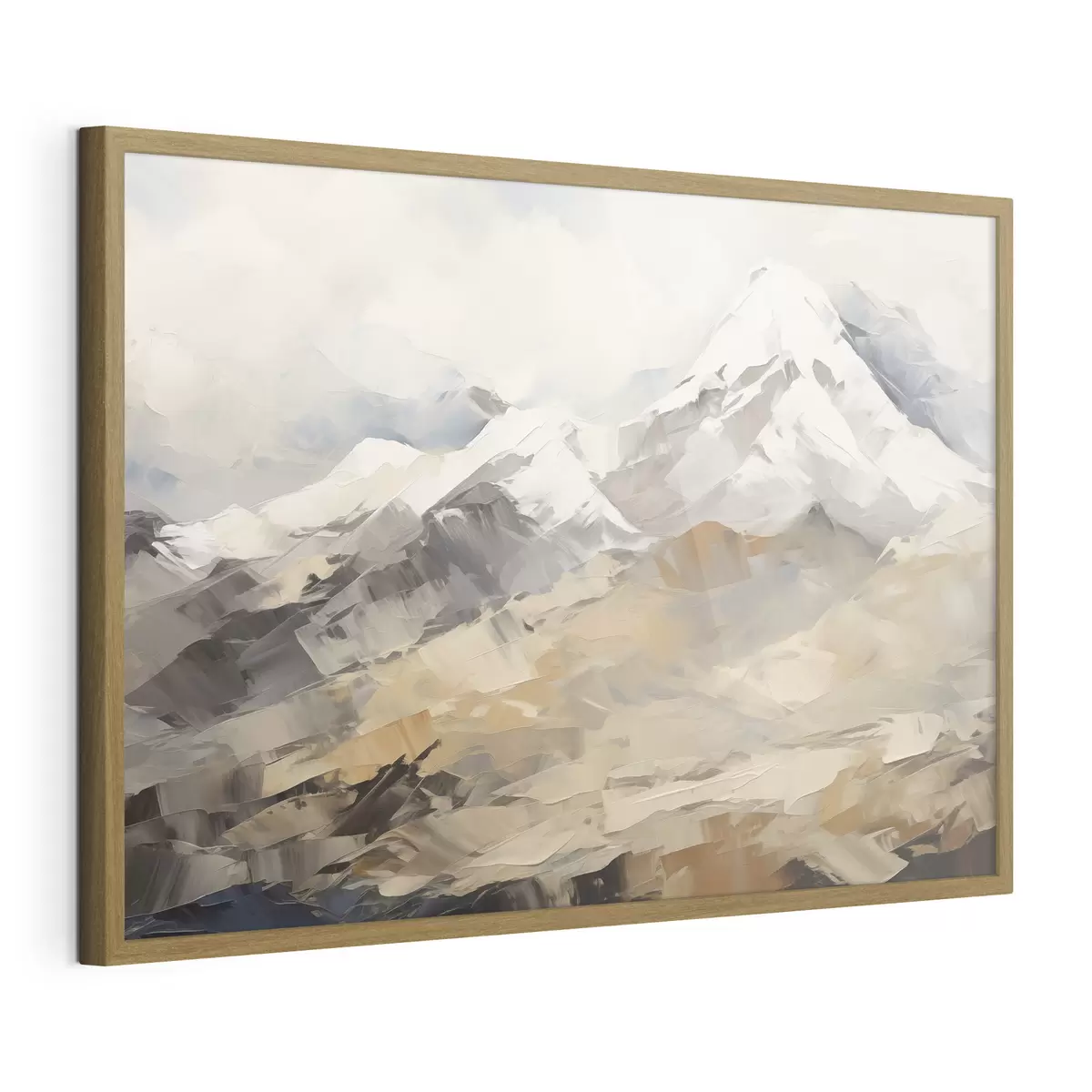 Poster Peinture imitant la montagne f46193
