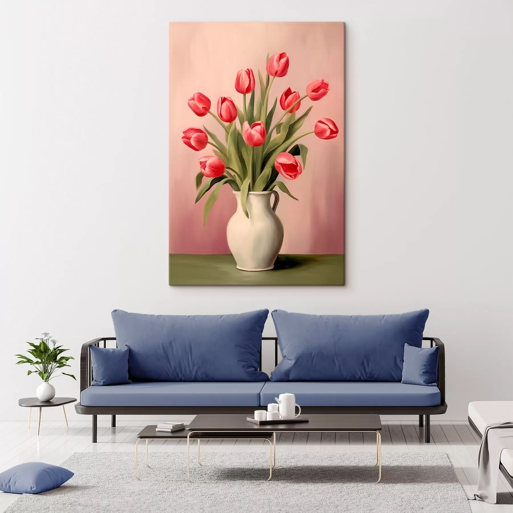 Tableau Tulipes dans un vase s46210