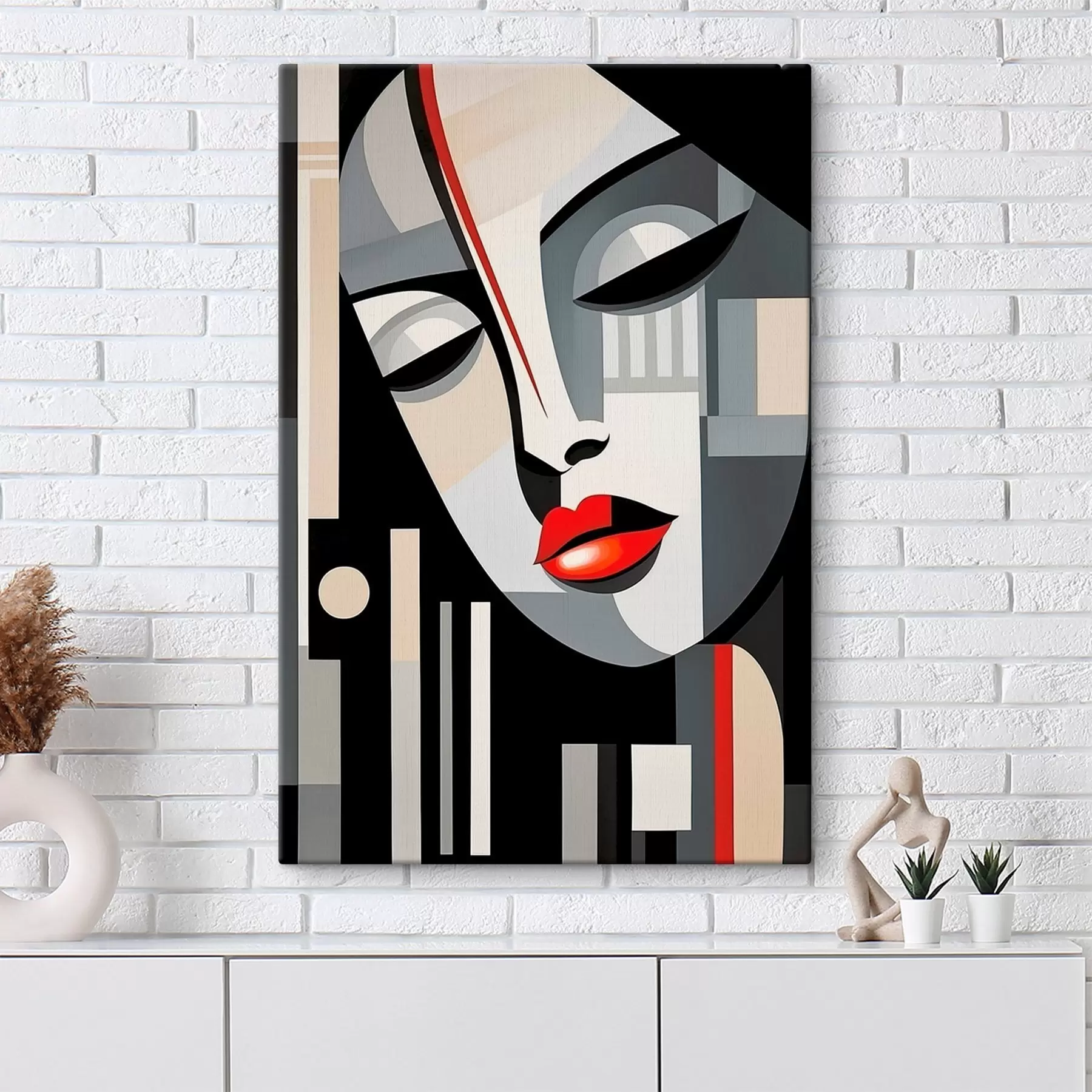 Tableau Visage abstrait s46213