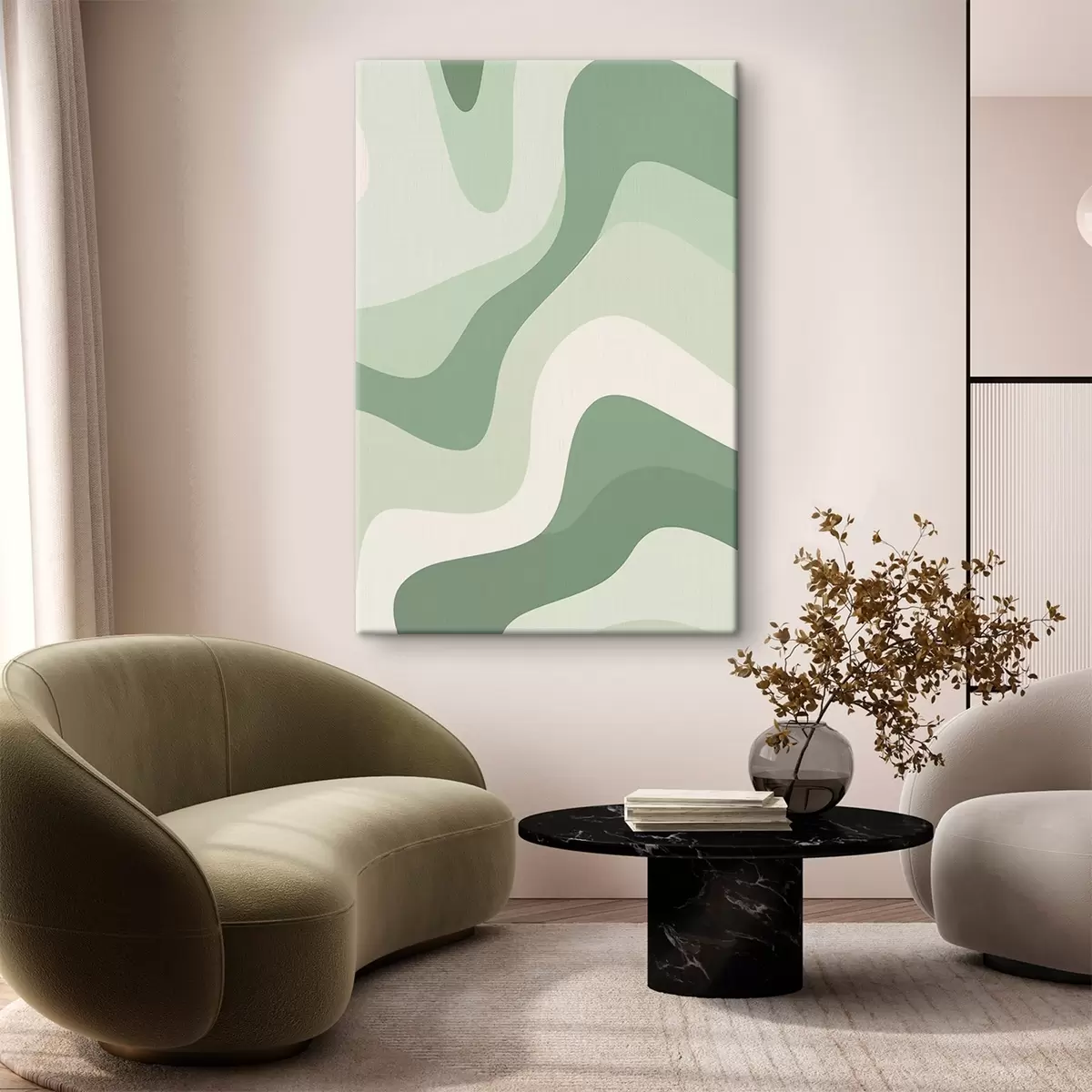 Tableau Vagues abstraites s46215