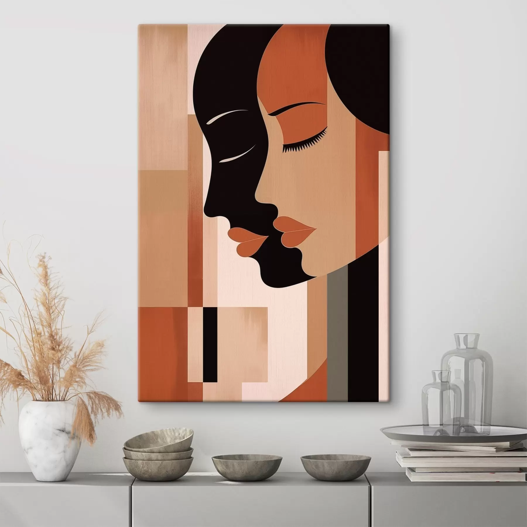 Tableau Visages abstraits s46241