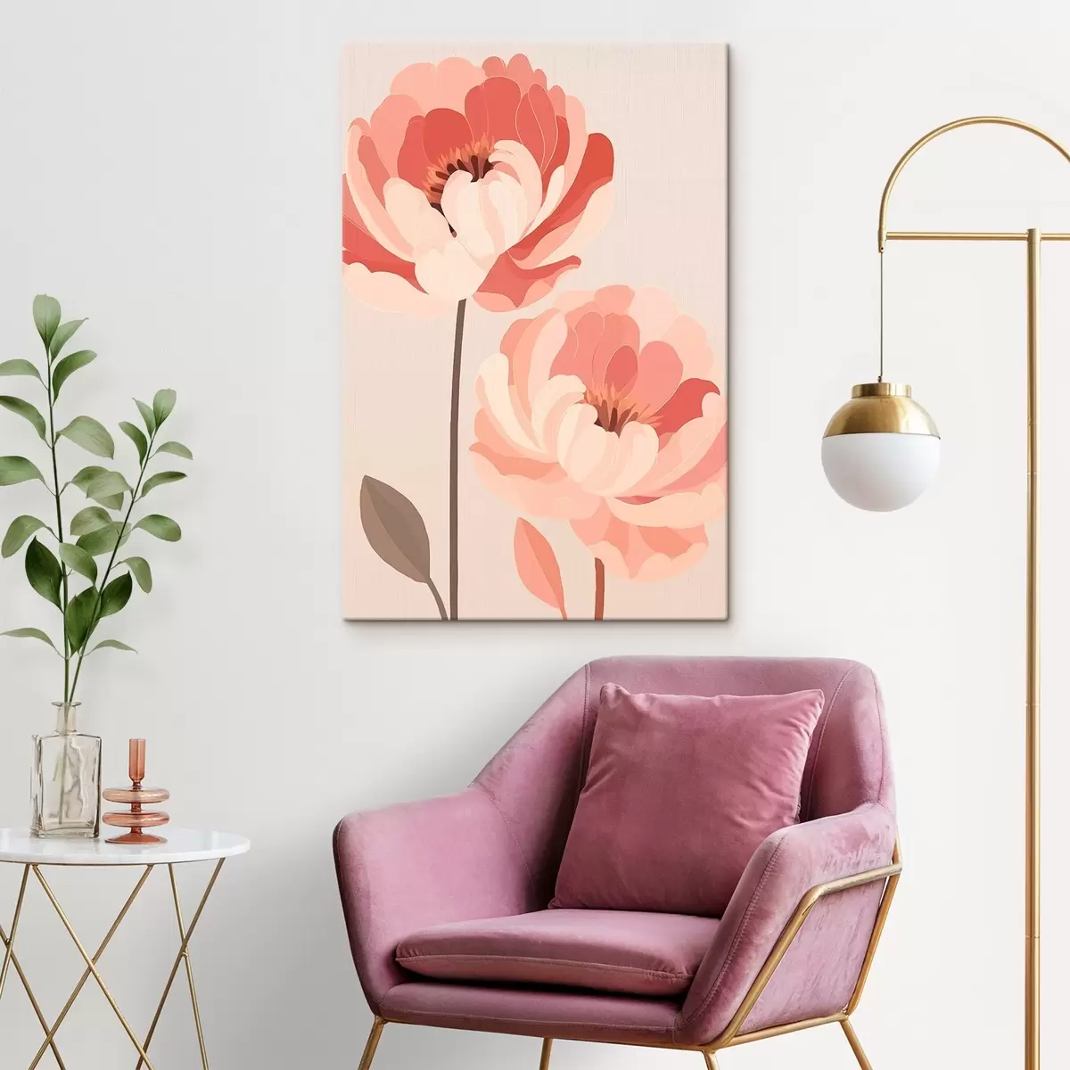 Tableau Pivoines s46253