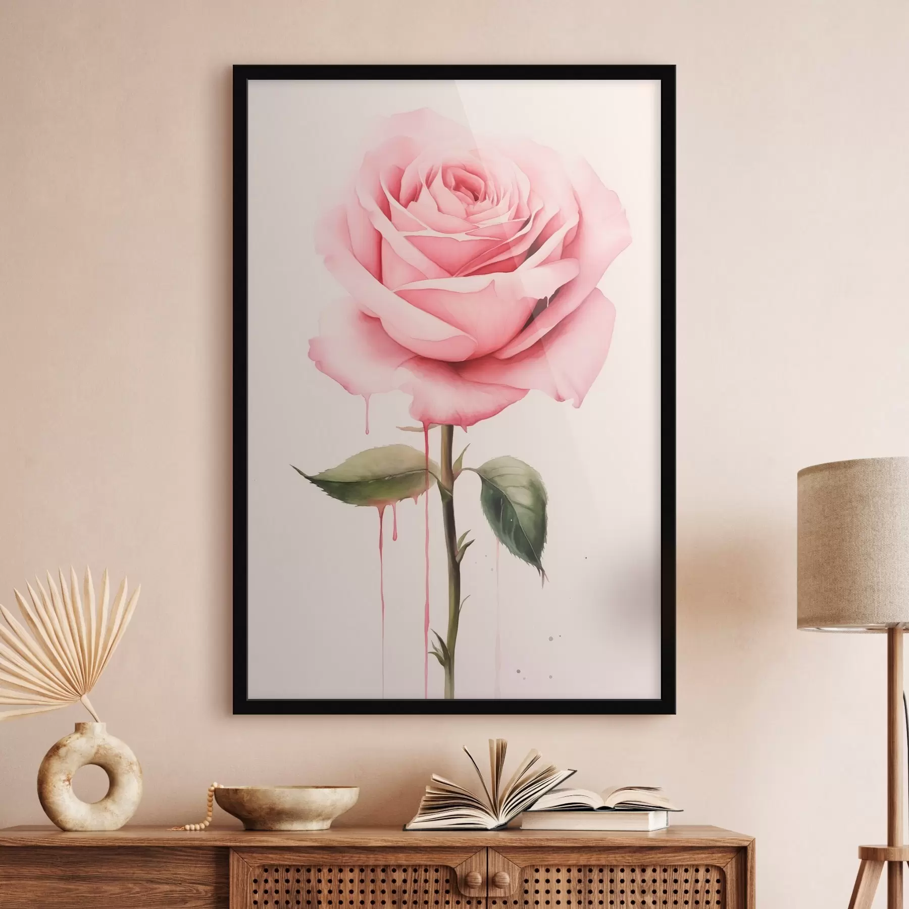 Papier peint Rose f46203