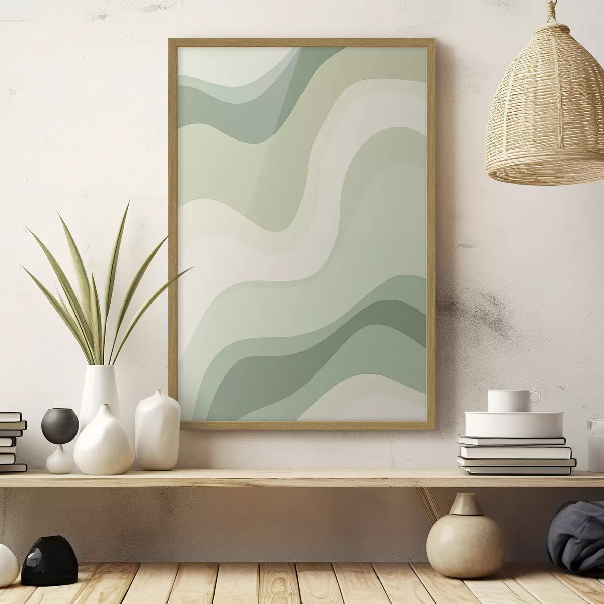 Poster Vagues abstraites f46214
