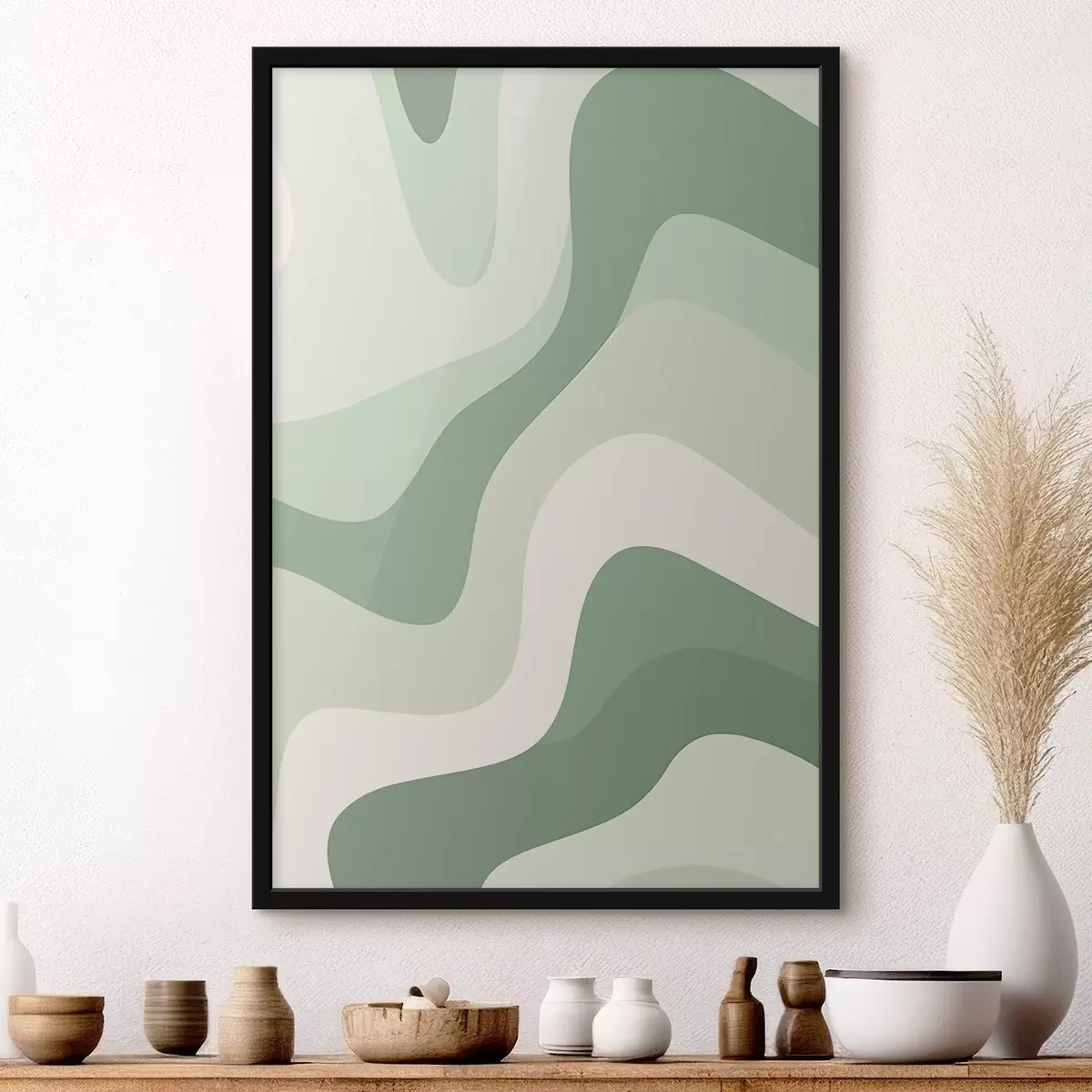 Poster Vagues abstraites f46215
