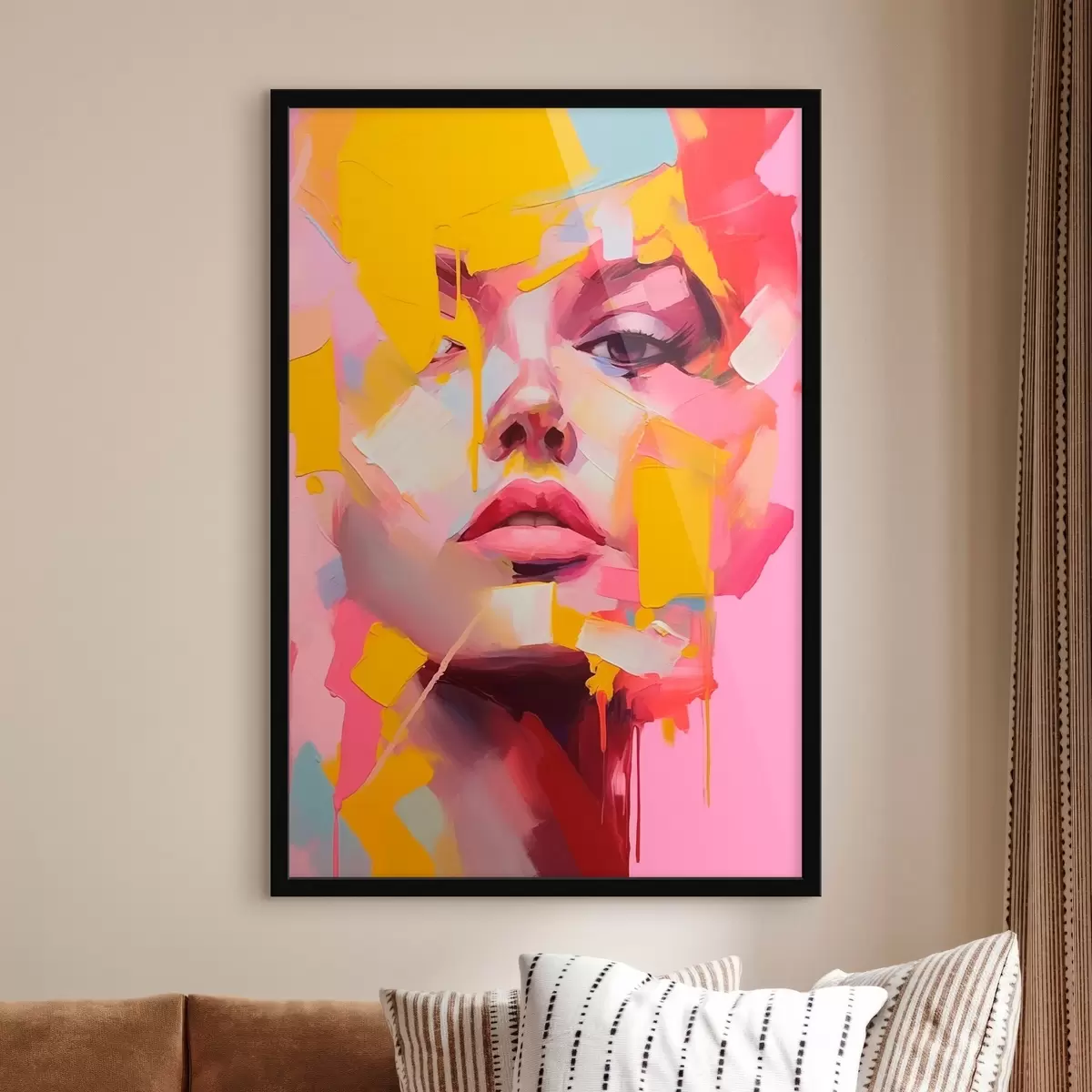 Poster Visage abstrait f46217