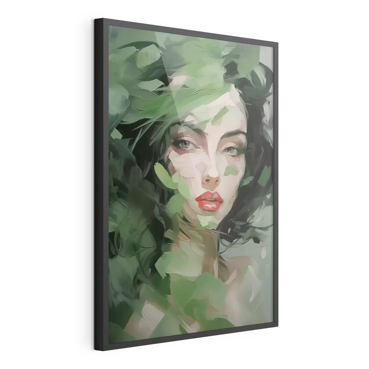 Poster Portrait féminin abstrait f46224
