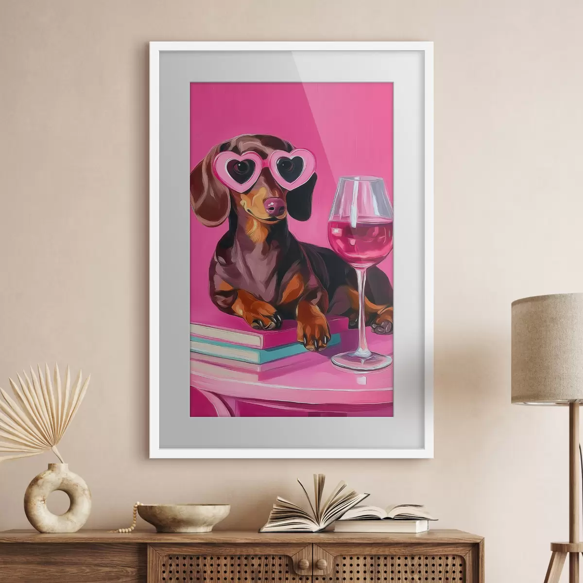 Poster Chien avec des lunettes f46234